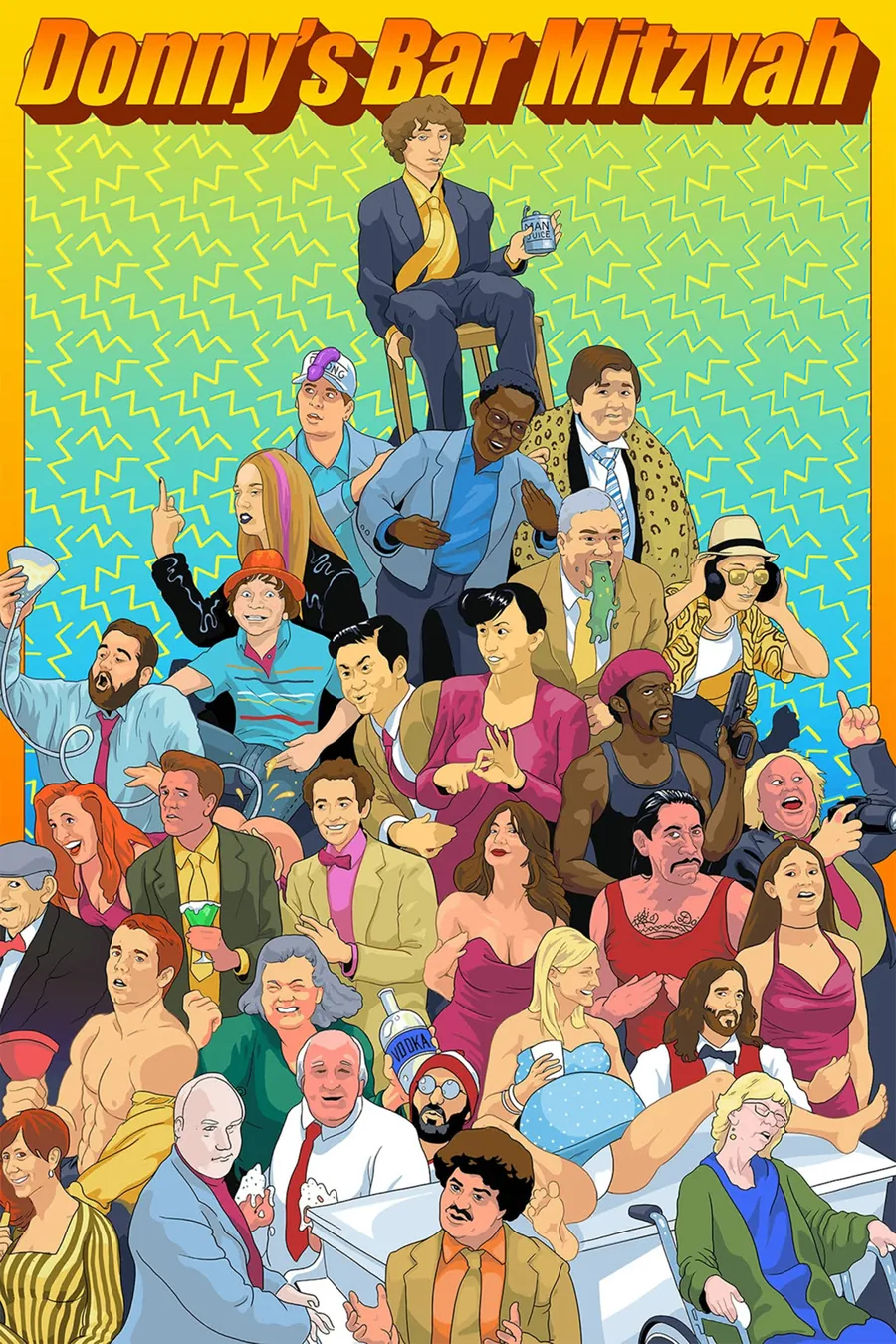 Donny's Bar Mitzvah poster artwork